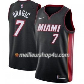 Maillot Basket Homme Miami Heat Goran Dragic 7 Nike 2017-18 Noir Swingman